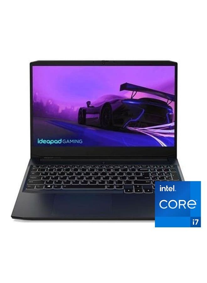 Laptop Ideapad-Gaming-3-15Imh05 15.6 Inch FHD Intel Core i7 10750H 16GB RAM 1TB HHD + 256GB SSD 4GB Nvidia Geforce Gtx 1650 Ti DDR6 DosOnyx English/Arabic Black thumbnail 4